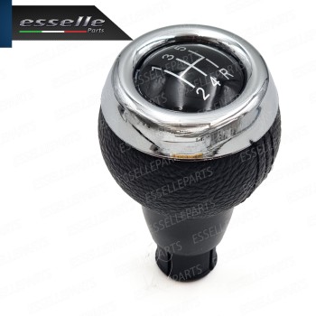 Pomello Leva Cambio Mini Coupe R58 5 Marce Nero,  cromato Similpelle