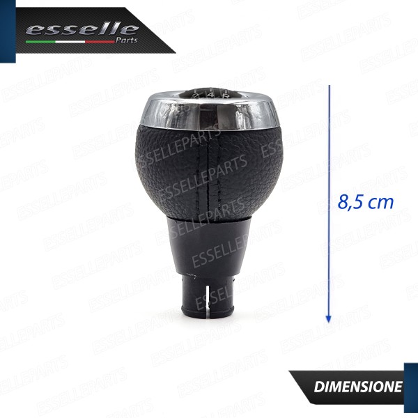 Pomello Leva Cambio Mini Clubman R55 6 Marce Nero,  cromato Similpelle