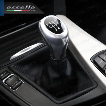 Pomello leva cambio a 5 marce Nero e Grigio in abs per BMW Serie 3 F30 F31