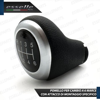 Pomello leva cambio a 6 marce Nero e Grigio in abs per BMW Serie 3 F30 F31