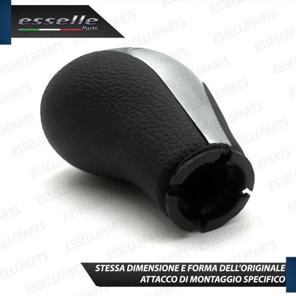 Pomello leva cambio a 6 marce Nero e Grigio in abs per BMW Serie 3 F30 F31