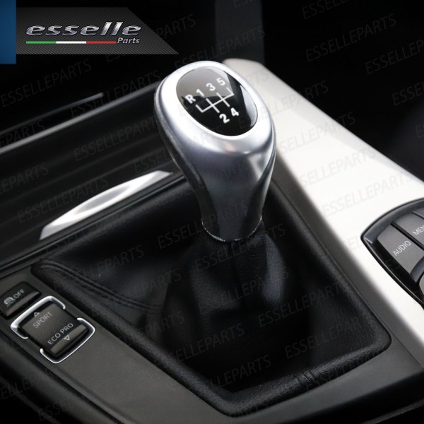 Pomello leva cambio a 5 marce Nero e Grigio in abs per Bmw Serie 2 F22