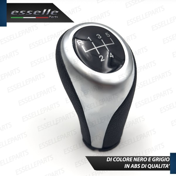 Pomello leva cambio a 5 marce Nero e Grigio in abs per Bmw Serie 4 F32 F36
