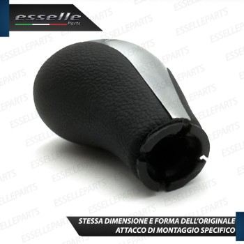 Pomello leva cambio a 5 marce Nero e Grigio in abs per Bmw Serie 6 F13