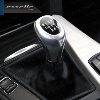 Pomello leva cambio a 6 marce Nero e Grigio in abs per Bmw Serie 3 F34 GT