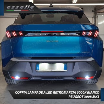 Coppia Luci Retromarcia P21W 15 LED PER PEUGEOT 3008 MK3