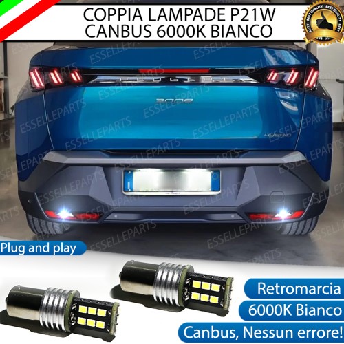 Coppia Luci Retromarcia P21W 15 LED PER PEUGEOT 3008 MK3