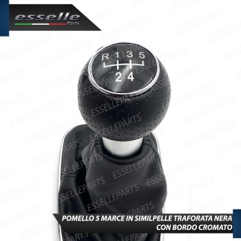 Pomello Del Cambio Cuffia VW Golf MK4 5 Marce Similpelle Traforata Nera Satinato Pomello Del Cambio Cuffia VW Golf MK4 5 Marce Similpelle Traforata Nera Satinato