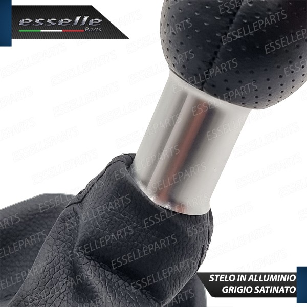 Pomello Del Cambio Cuffia VW Golf MK4 5 Marce Similpelle Traforata Nera Satinato