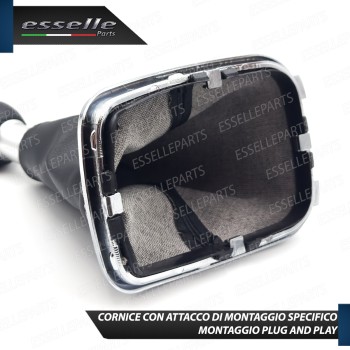 Pomello Del Cambio Cuffia VW Golf MK4 5 Marce Similpelle Traforata Nera Satinato Pomello Del Cambio Cuffia VW Golf MK4 5 Marce Similpelle Traforata Nera Satinato