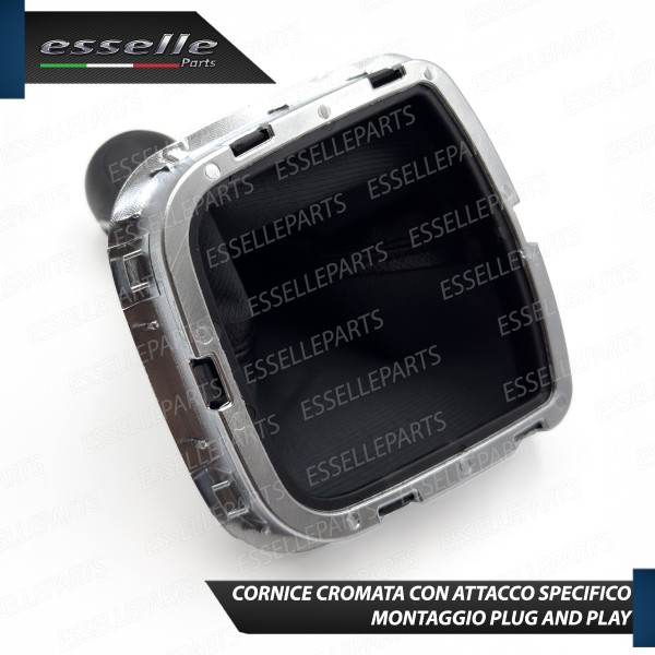 Pomello Del Cambio Cuffia VW Polo 6R 6C 6 Marce Similpelle Nera Cornice Cromata