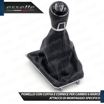Pomello Del Cambio Cuffia VW Golf 7 6 Marce Similpelle Nera Cornice Cromata Pomello Del Cambio Cuffia VW Golf 7 6 Marce Similpelle Nera Cornice Cromata