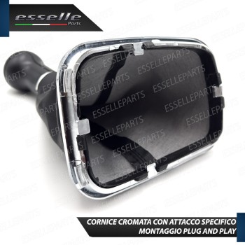 Pomello Del Cambio Cuffia VW Golf MK4 6 Marce Similpelle Nero e Cromato Pomello Del Cambio Cuffia VW Golf MK4 6 Marce Similpelle Nero e Cromato