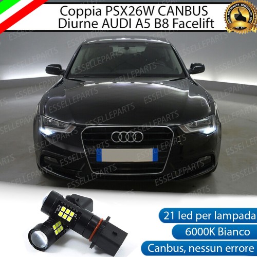 Coppia Lampade PSX26W 21 LED 6000K Bianco Canbus Audi A5 8T
