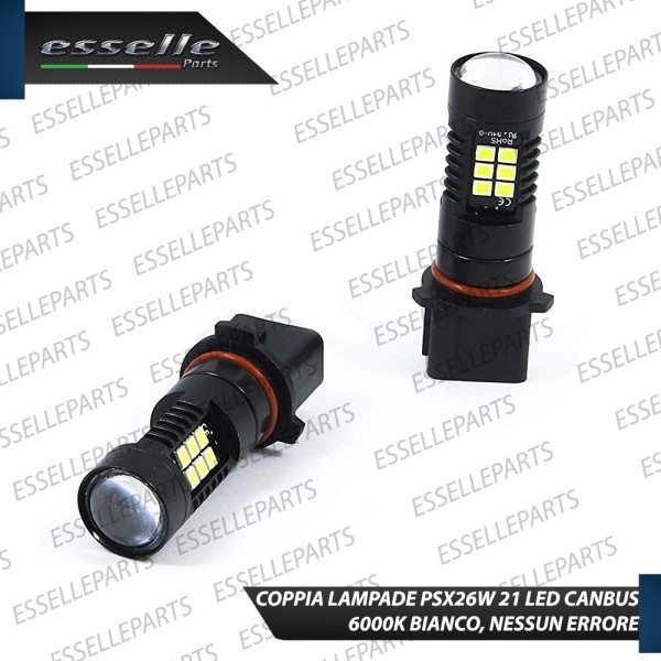 Coppia Lampade PSX26W 21 LED 6000K Bianco Canbus Audi A4 B8 Restyling