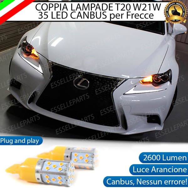 Coppia Frecce Anteriori T20 W21W 35 LED Canbus LEXUS IS III