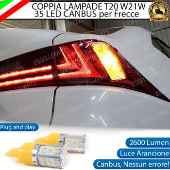 Coppia Frecce Posteriori T20 W21W 35 LED Canbus LEXUS IS III