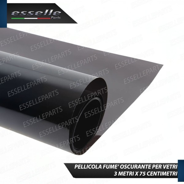 Pellicola Oscurante per vetri auto 3 Metri X 75 Cm Vetri neri per Opel Corsa E