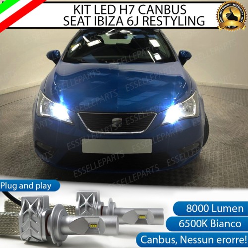 Kit Full LED H7 8000 Lumen 6000K Abbaglianti SEAT IBIZA 6J RESTYLING PARABOLA DOPPIA