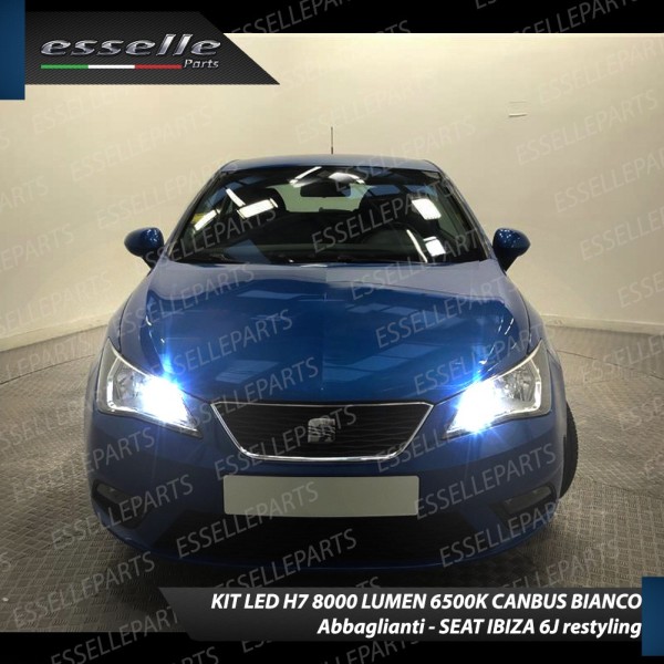 Conversione Fari Full LED 6000K bianco SEAT IBIZA 6J RESTYLING fari a parabola doppia
