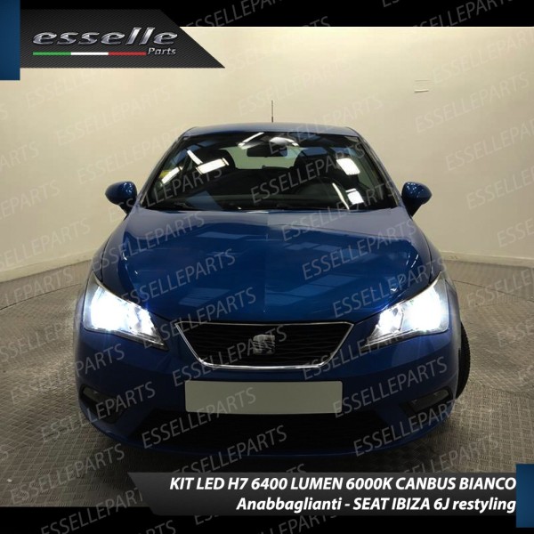 Conversione Fari Full LED per Seat Ibiza 6J Restyling 6000K Bianco Canbus
