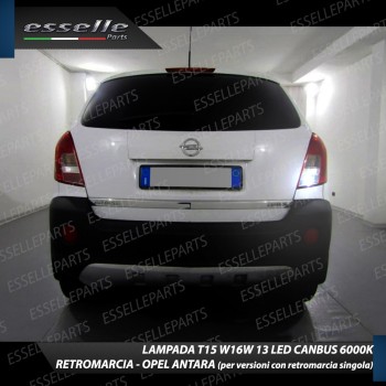 Lampada Retromarcia T15 13 LED 6000K con lente frontale Opel Antara dal 2010 Lampada Retromarcia T15 13 LED 6000K con lente frontale Opel Antara dal 2010