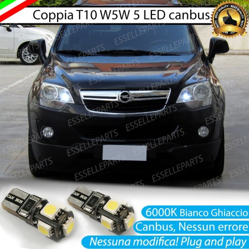 Luci posizione T10 W5W 5 LED Canbus Opel Antara