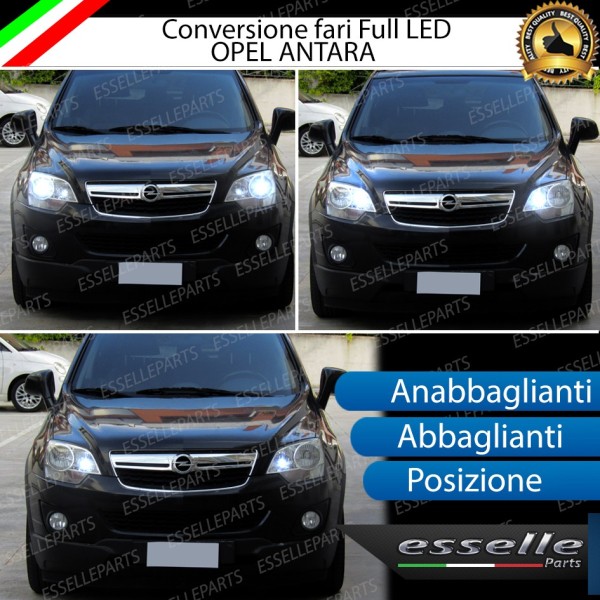 Conversione Fari Full LED per Opel Antara 6000K Bianco Ghiaccio Canbus