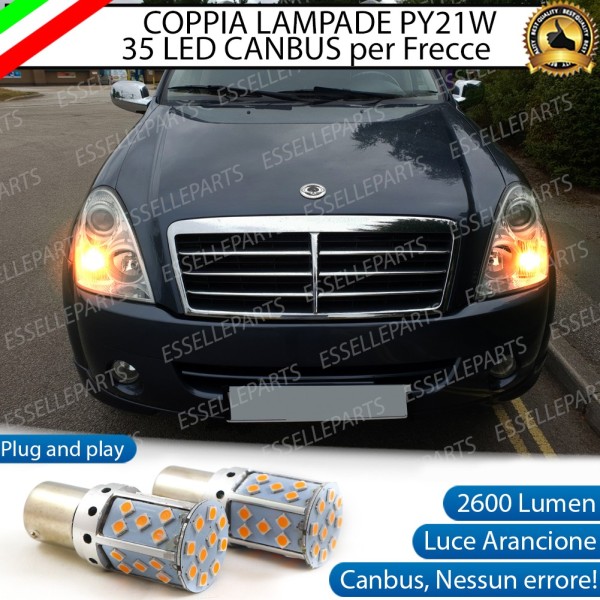 Coppia Frecce Anteriori PY21W 35 LED Canbus SSANGYONG REXTON