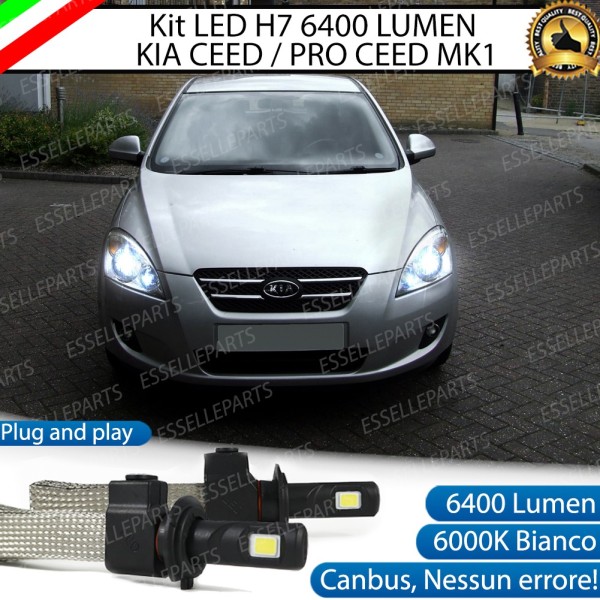Kit Full LED H7 6400 LUMEN Anabbaglianti KIA CEED PRO CEED I