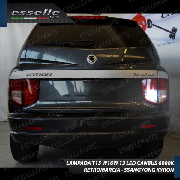 Luci Retromarcia Led Canbus SSANGYONG KYRON Luce Bianca No Error