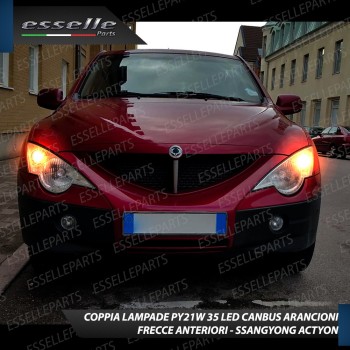 Coppia Frecce Anteriori PY21W 35 LED Canbus SSANGYONG Actyon II