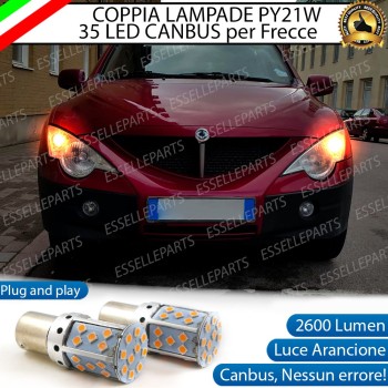 Coppia Frecce Anteriori PY21W 35 LED Canbus SSANGYONG Actyon II