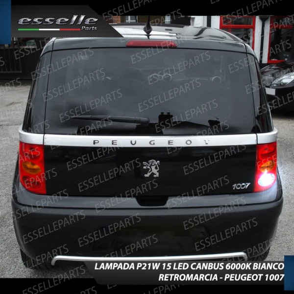 Luce Retromarcia 15 LED Peugeot 1007 CON LENTE FRONTALE