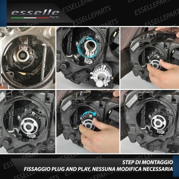 Kit Full LED H7 9800 Lumen 6000K bianco Anabbaglianti Specifico per Volkswagen