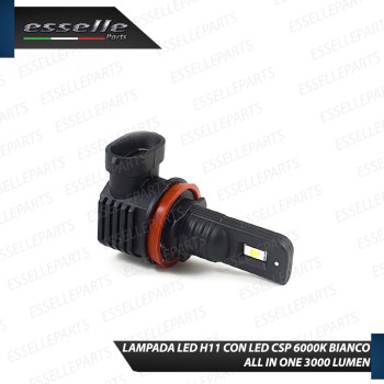 Kit Full LED Lampada H11 3000 Lumen Abbaglianti per KAWASAKI ER-6N 2006-2009