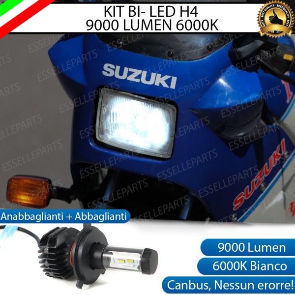Kit Full LED Lampada H4 9000 Lumen Anabbaglianti Abbaglianti per SUZUKI RG 500
