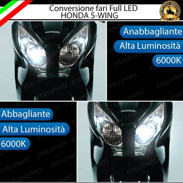 Conversione Fari Full LED per Honda S Wing 150 Luce Bianca