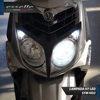 Conversione Fari Full LED per Sym HD2 200 dal 2010 al 2017 i 6000 Lumen 6000K bianco