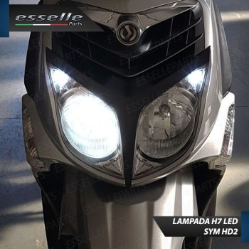 Conversione Fari Full LED per Sym HD2 200 dal 2010 al 2017 i 6000 Lumen 6000K bianco