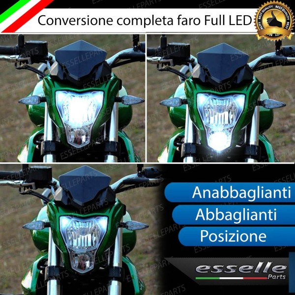 Conversione Fari Full LED per Benelli BN 251 dal 2015 al 2016 6000 Lumen 6000K bianco