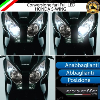 Conversione Fari Full LED Per Honda S Wing 150 2007-2011 7000 Lumen 6000K Bianco