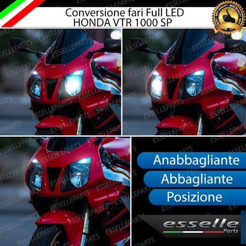 Conversione Fari Full LED Per Honda VTR 1000 (2002-2006) SP2 7000 Lumen 6000K