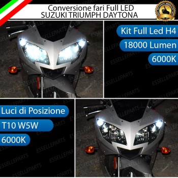Conversione full LED Triumph Daytona 600 650