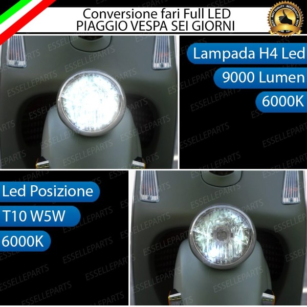 Conversione full LED VESPA SEI GIORNI