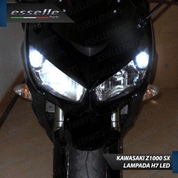 Conversione Fari Full LED per Kawasaki Z 1000 SX dal 2014 al 2016 ABS 6000 Lumen 6000K bianco