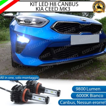 Kit Full LED H8 coppia lampade Fendinebbia KIA CEED PRO CEED III