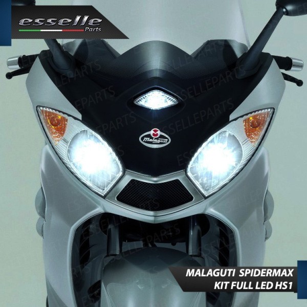 Conversione Full LED per Malaguti Spider Max 500 2008-2011 RS 18000 Lumen 6000K