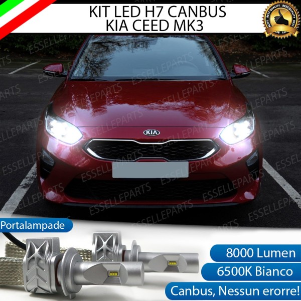 Kit Full LED H7 8000 LUMEN Abbaglianti KIA CEED PRO CEED III