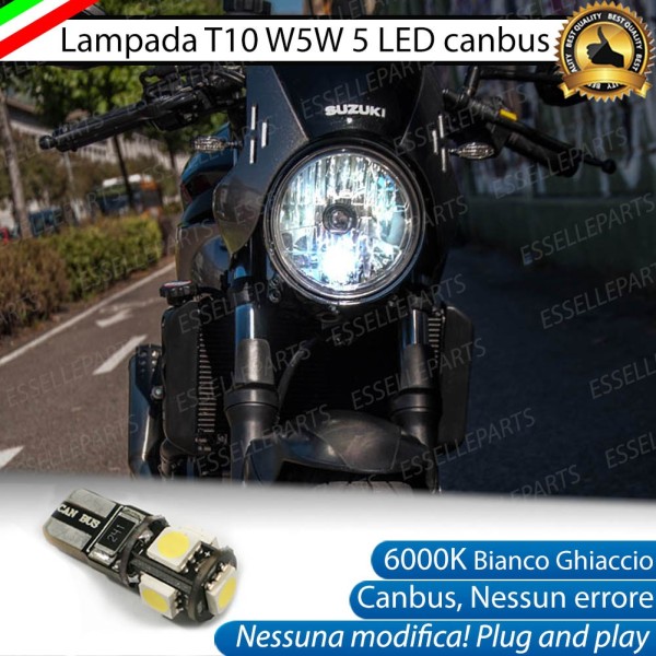 Luce Posizione LED per Suzuki  SV 650 dal 2003 al 2006 6000K Luce Bianca Canbus
